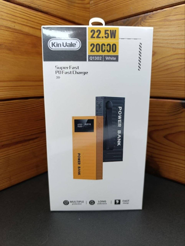 پاوربانک اورجینال برند KINVALE 20000mAh 22.5W مدل Q1302