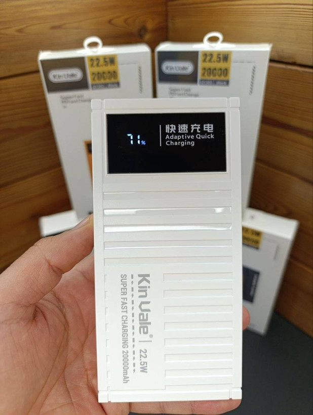 پاوربانک اورجینال برند KINVALE 20000mAh 22.5W مدل Q1302