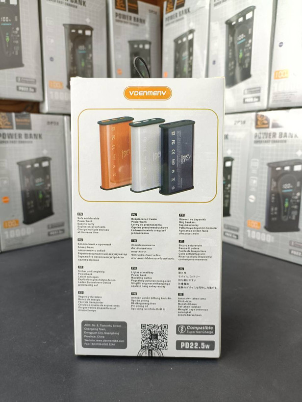پاوربانک اورجینال VDENMEN 10000mAh مدل DP28