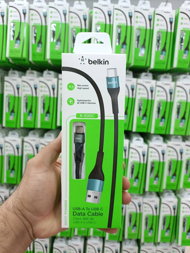 کابل شارژ بلکین BELKIN تایپ سی پکدار مدل X-500T