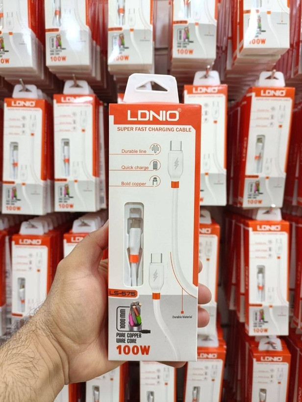 کابل شارژ سوپرفست LDNIO LS-575 دوسر تایپ سی
