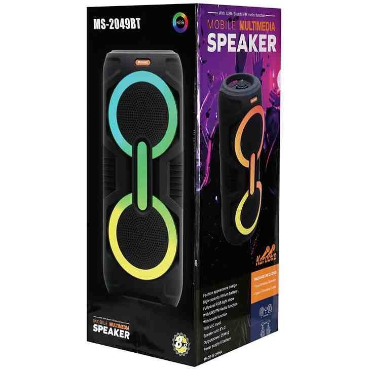 اسپیکربلوتوث چمدونی2×8اینچ مدلMS-2049BT