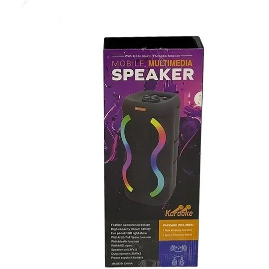 اسپیکربلوتوث چمدونی2×8اینچ مدلMS-2055BT