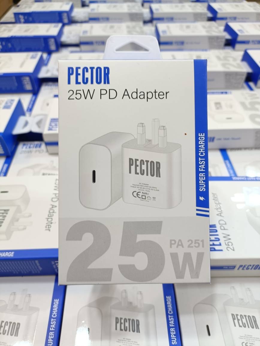 کلگی شارژ اورجینال 25W پکدار PECTOR مدل PA251