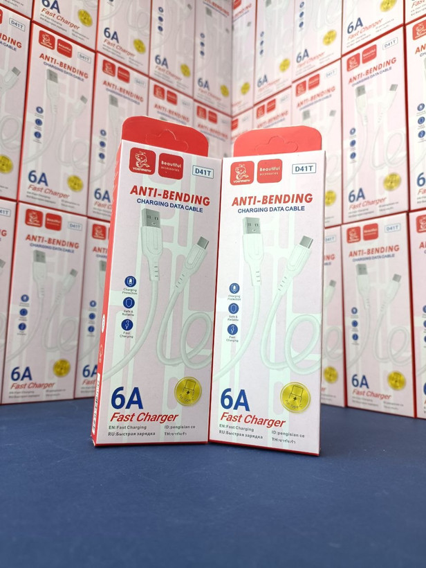 کابل شارژ DENMEN مدل D41T تایپ سی